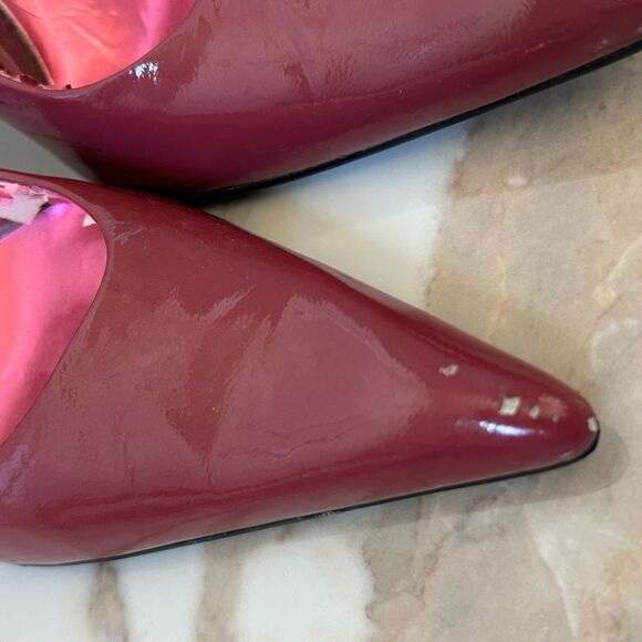 Bakers Pumps Magenta Dramatic Pointed Toe 4" Heels size 5.5 - Picture 7 of 8